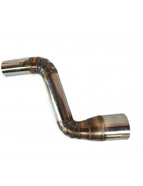 Acube Mart KTM RC 200 BS6 Stainless Steel Motorcycle Exhaust Middle Muffler Bend Pipe KTM RC 200 BS6