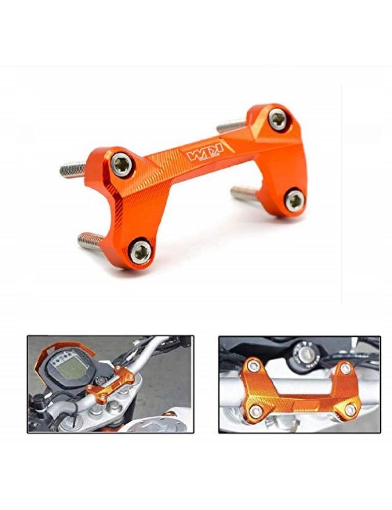 Acube Mart Handlebar Risers Top Cover Clamp fit for KTM Duke 390 200 125 orange