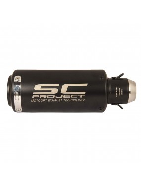 Acube Mart SC project black bike sports exhaust universal for all bike