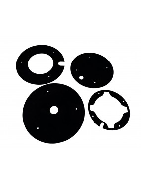 Acube Mart Acrylic WHEEL DISC cover for 10 inch wheel universal for all scooty  activa/jupitar/maestro,ETC black 10A-1