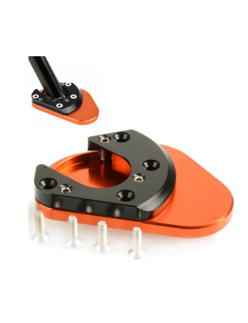 Acube Mart ktm duke/rc CNC Aluminum Kickstand Side Stand Extension Pad Plate (power parts)