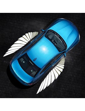 Acube Mart Premium Car/motorcycle Rearview Mirror Side LED Angel Wing Light Welcome Dynamic Projection Lamp cnc metal high quality projector SL-2