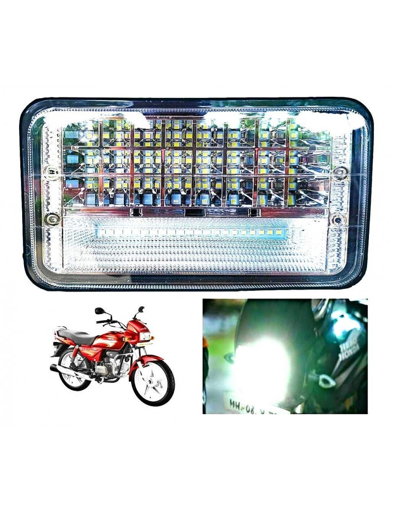 Acube Mart 50LEDs Bright White Headlight High and Low Beam for Hero Splendor, Splendor Plus, Splendor Pro