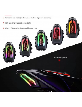 Acube Mart Tail Light for R15 V3, V4, R15 M With RGB Multicolour Flowing Running Indicator