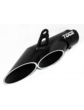 acube mart toce double mouth exhaust Universal For Bike Universal For Bike Full Exhaust System  (Stainless Steel)