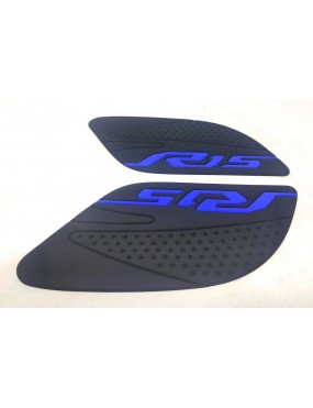 Acube mart Yamaha R15 Traction Pad Tank Pad Side Grip for Thigh Touring and Street Riding Accessories (black/blue)