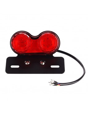 Acube Mart cafe racer twin tail light with indicator universal for bike 