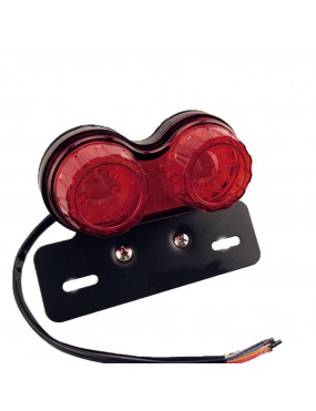 Acube Mart cafe racer twin tail light with indicator universal for bike 