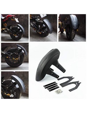 Acube Mart Motorcycle Dirt Bike Rear Fender Mud Dust Wheel Splash Mudguard tyre hugger Universal black