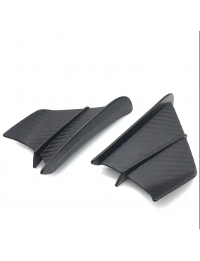 Acube Mart Universal Motorcycle Side Wing Mat Carbon Fiber Black universal for all faring bike PWW-2