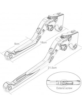 Acube Mart Brake Levers for Kawasaki Z900 2017-2021 2020 2019 2018 Motorcycle Accessories Foldable Extendable Adjustable Brake Clutch Levers lever-01